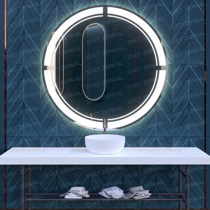 MILENA зеркало с led подсветкой в ванной